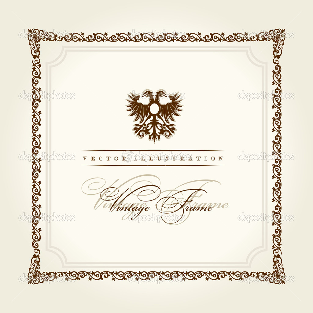 Square Vintage Frame Vector