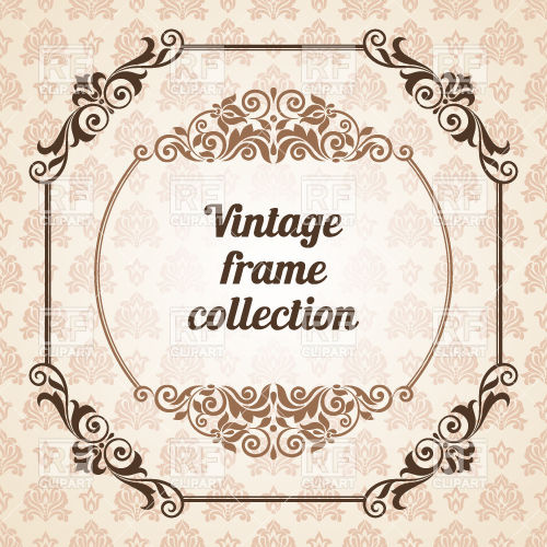 Square Vintage Frame Vector