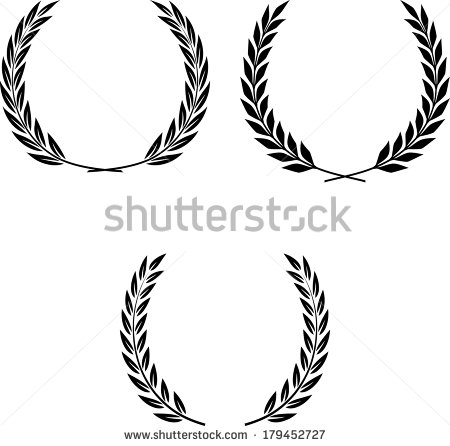 Stock Vector Laurel Wreaths