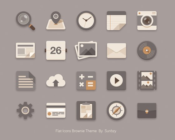 Style Flat Icons PSD