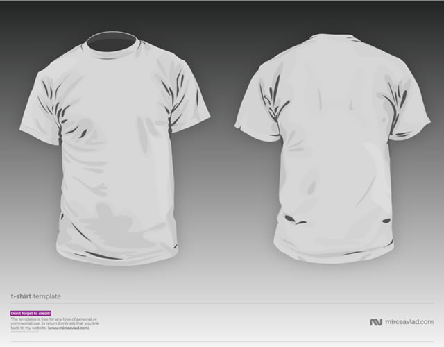 T-Shirt Template PSD