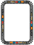 Train Track Page Border