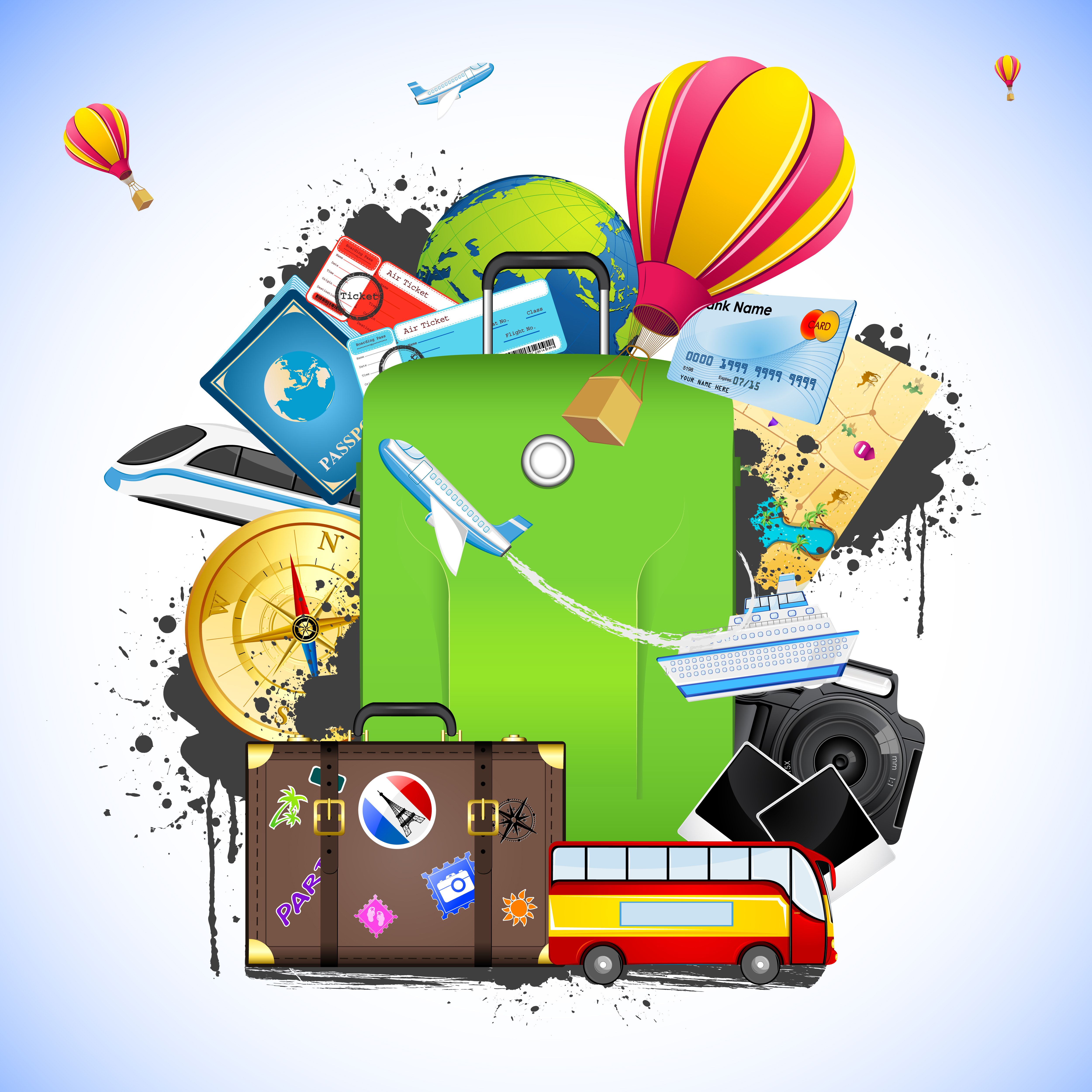 Travel Vector Graphics Design