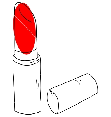 Vector Cartoon Lipstick