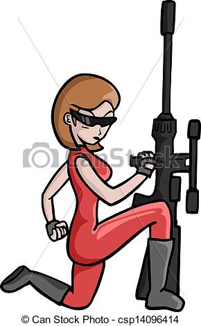 Vector Clip Art Women Warriors