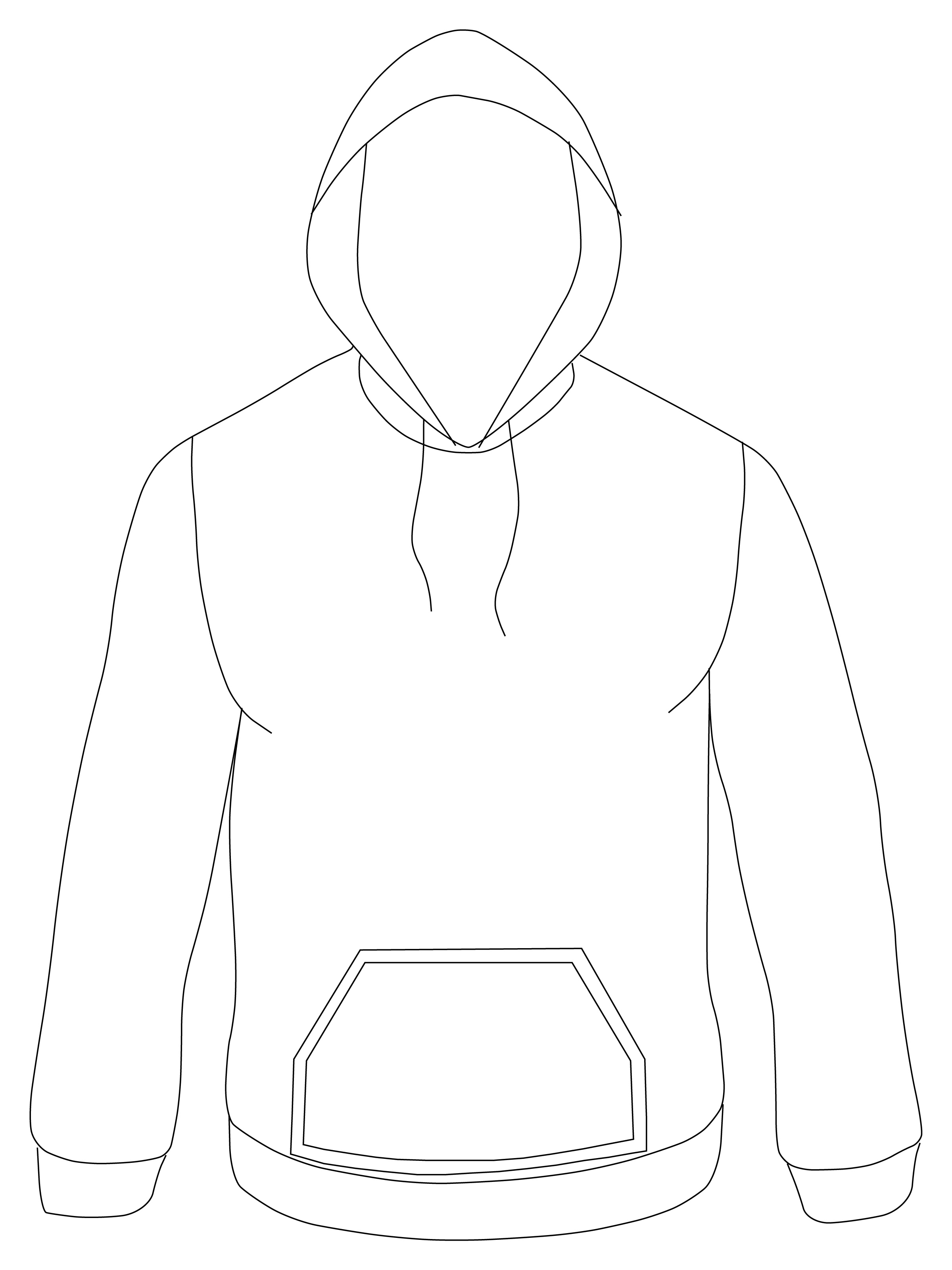 Vector Hoodie Templates Free