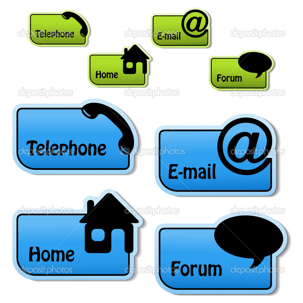 Vector Phone and Email Vector Phone and Email