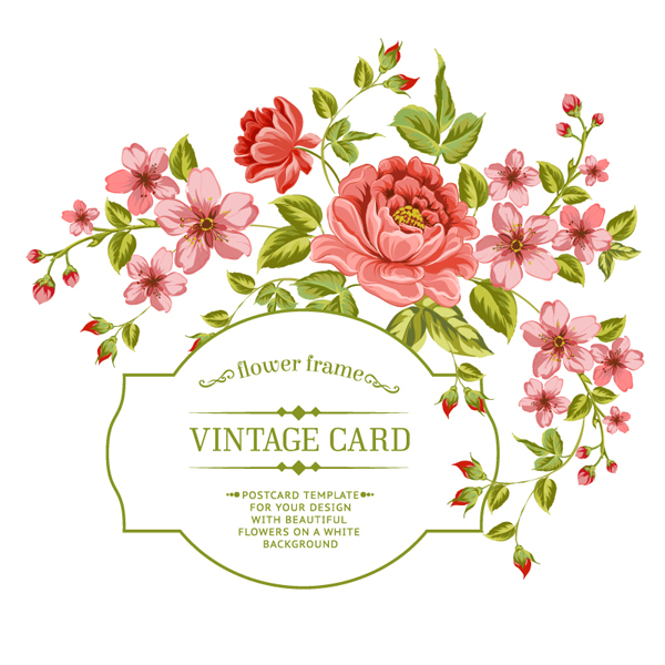 Vintage Flower Cards