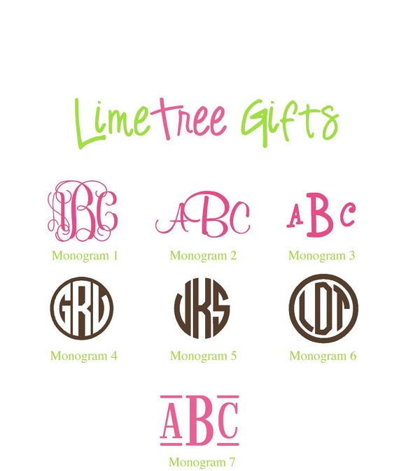 Vinyl Monogram