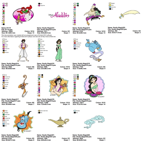 Walt Disney Embroidery Designs