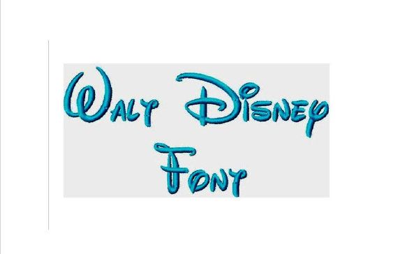 Walt Disney Embroidery Font