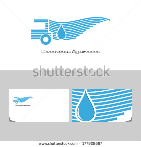 Water Truck Company Logo