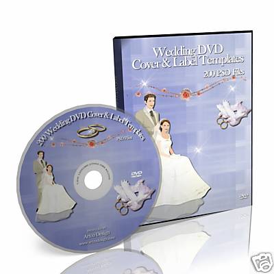 Wedding DVD Cover Template Photoshop