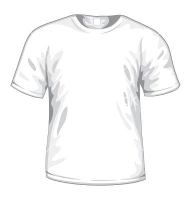 White T-Shirt Vector Art