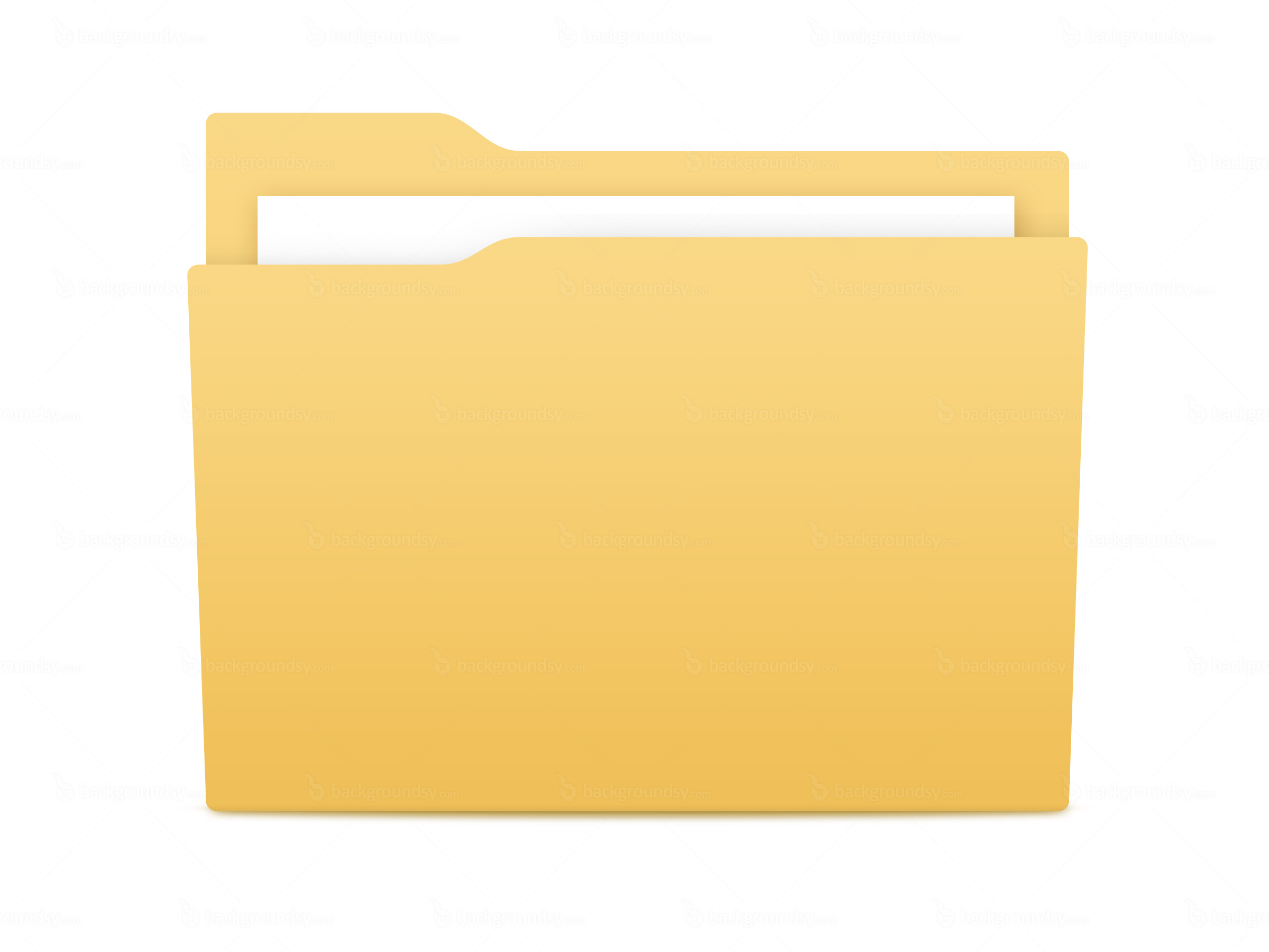 Yellow File Folder Icon