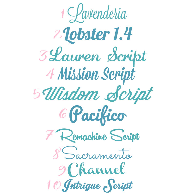 2015 Best Free Script Fonts