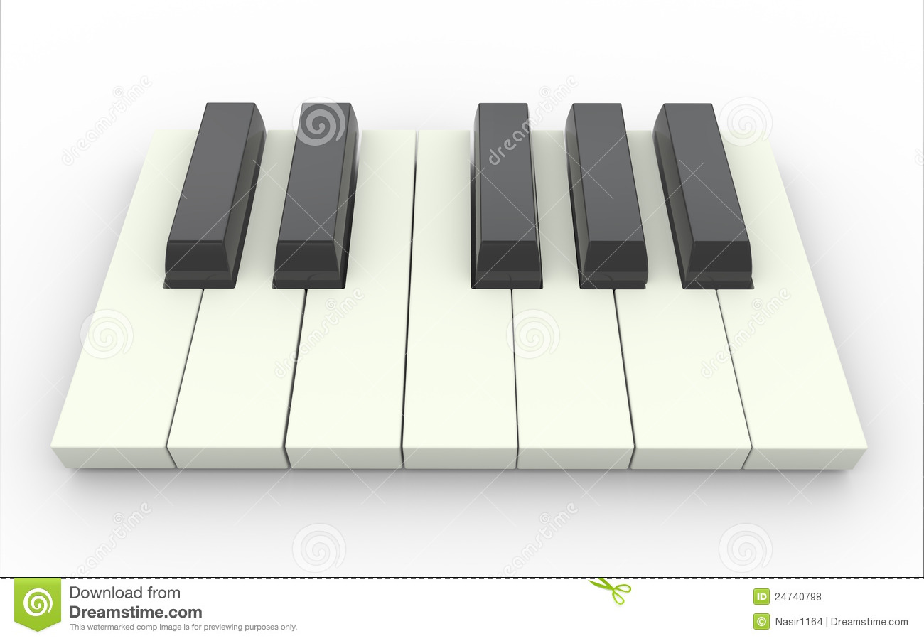 3D Piano Keys