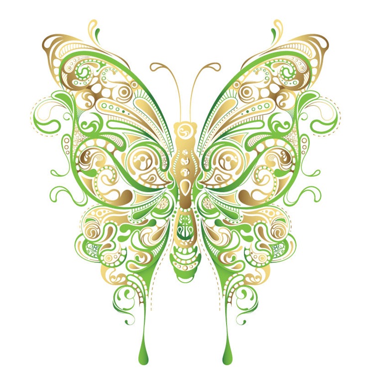 Abstract Butterfly Vector