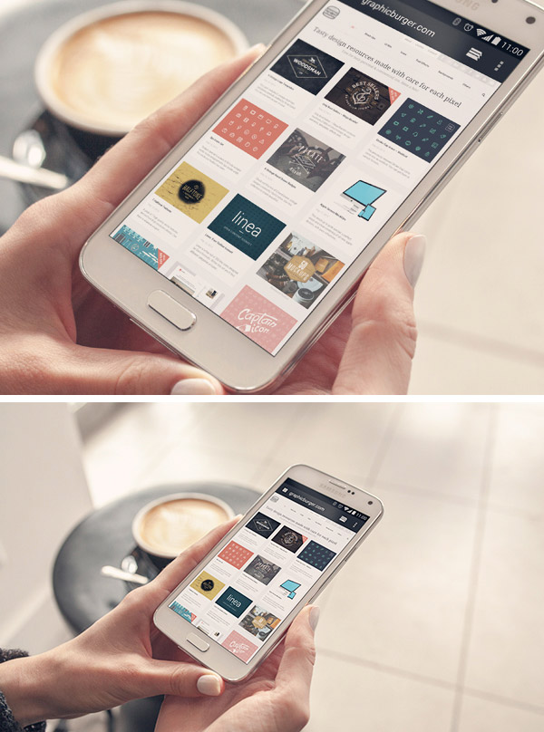 20 Photos of Phone PSD Mockup