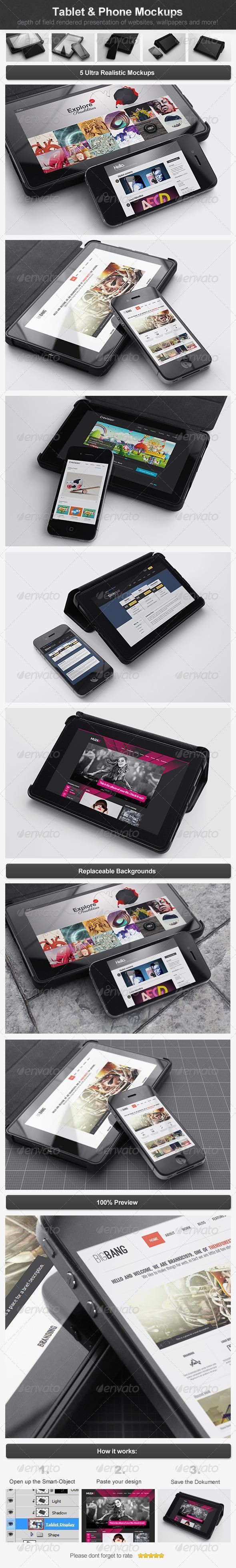 Android Tablet Mockup PSD