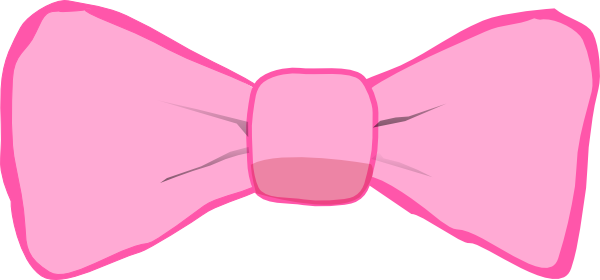 Baby Pink Bow Clip Art