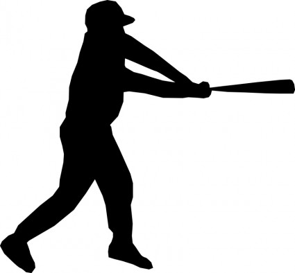 Baseball Player Silhouette Clip Art