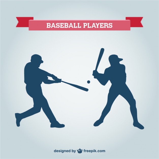 Baseball Player Silhouette Vector Free