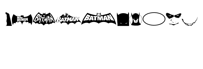 Batman Logo Font