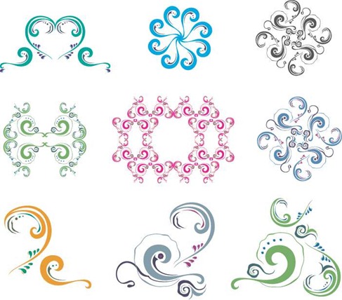 11 Photos of Free Vector Ornament Templates