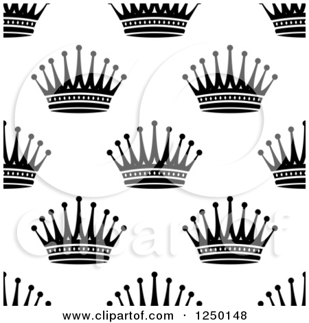 Black and White Crown Template Black and White Crown Template