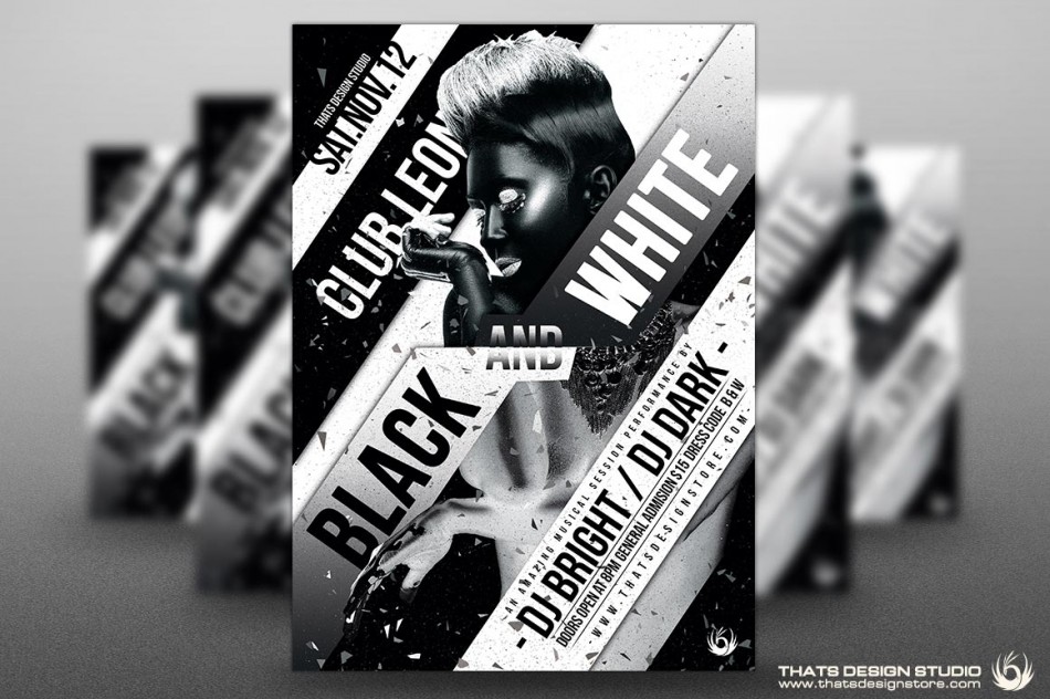Black and White Party Template