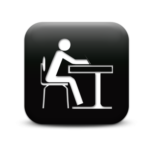 11 Student At Desk Icon Images