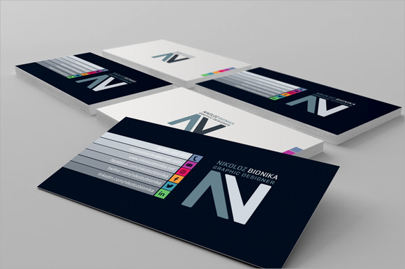 Blank Business Card Template Photoshop