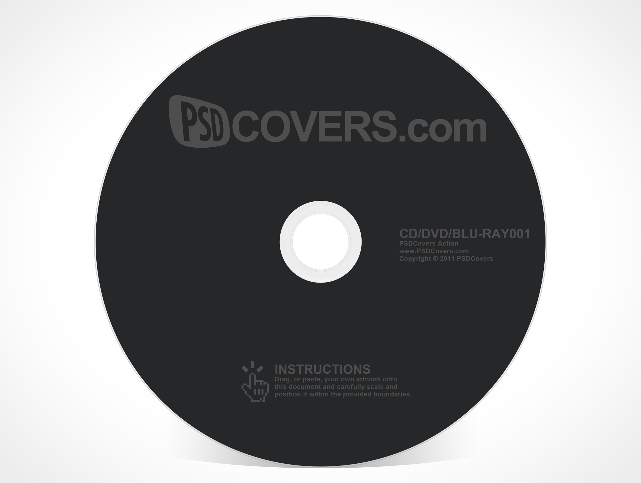 Blank CD Cover Template