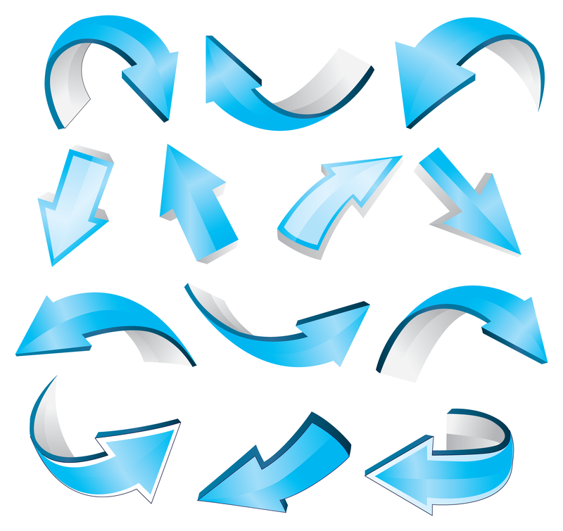 Blue Arrow Icon