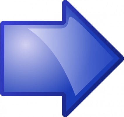 Blue Right Arrow Clip Art