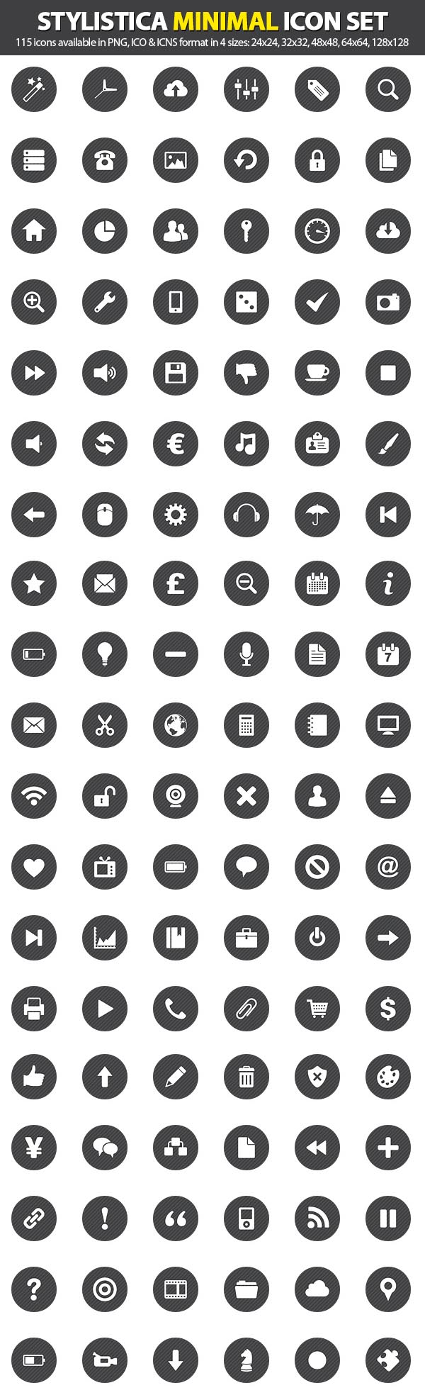 15 Minimal Icon Set Images