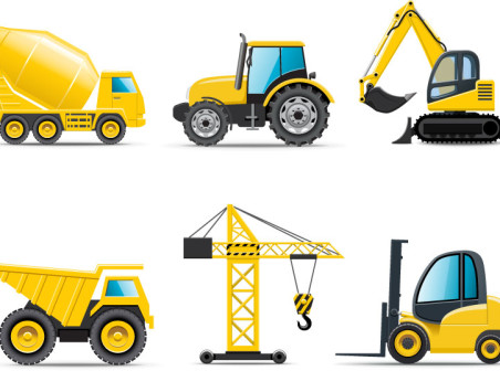 Cartoon Construction Trucks