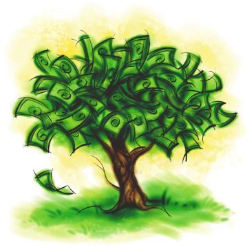 Cartoon Money Tree