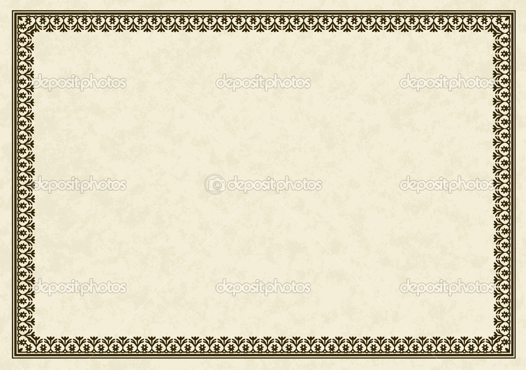 Certificate Frame Vector Certificate Frame Vector