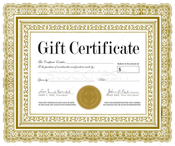 Certificate Frame Vector