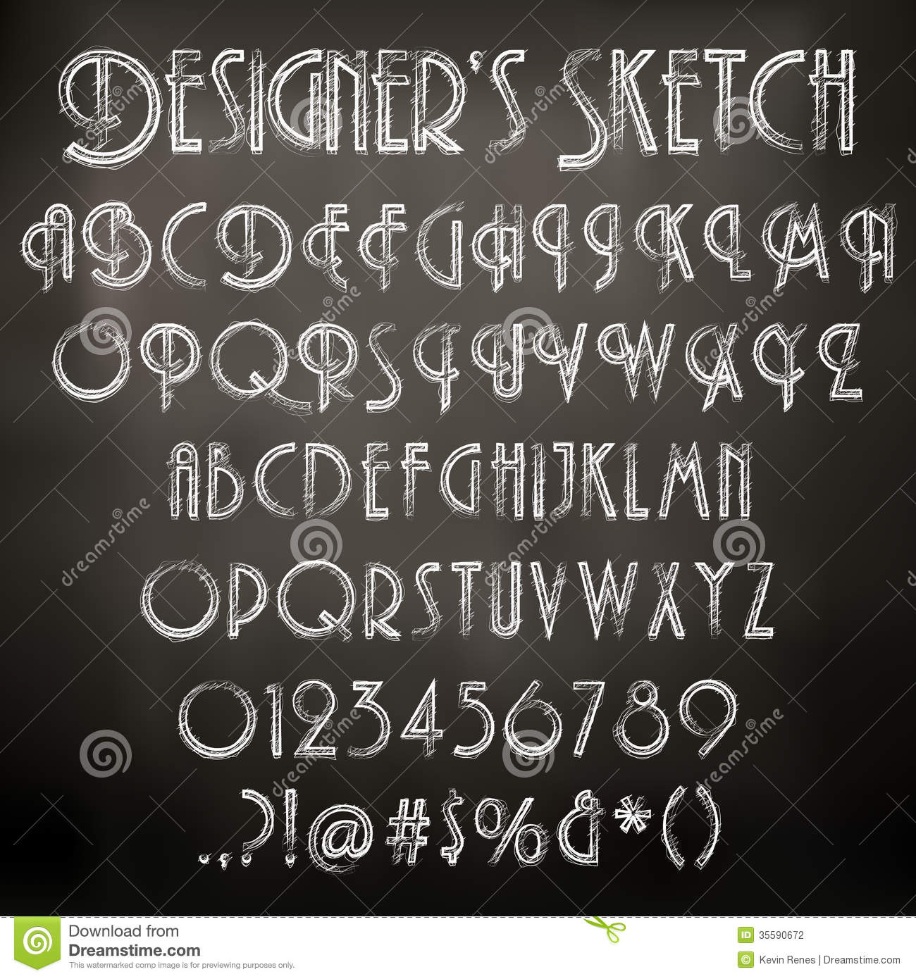 Chalkboard Font Alphabet