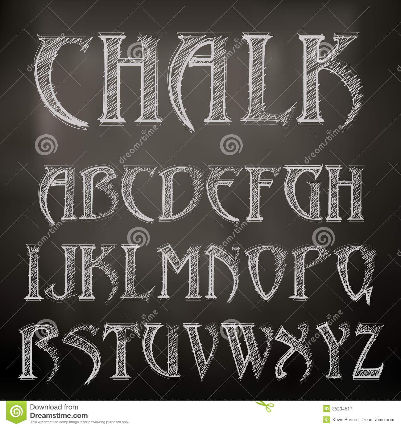 Chalkboard Font Alphabet