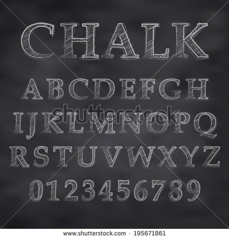 Chalkboard Font Alphabet