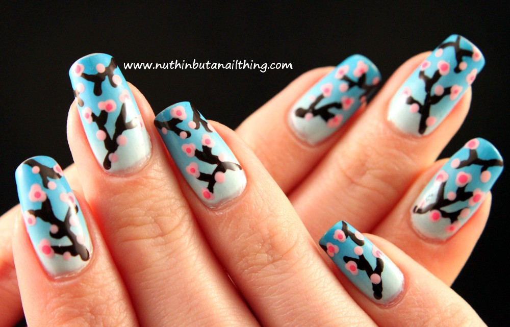 Cherry Blossom Nail Art