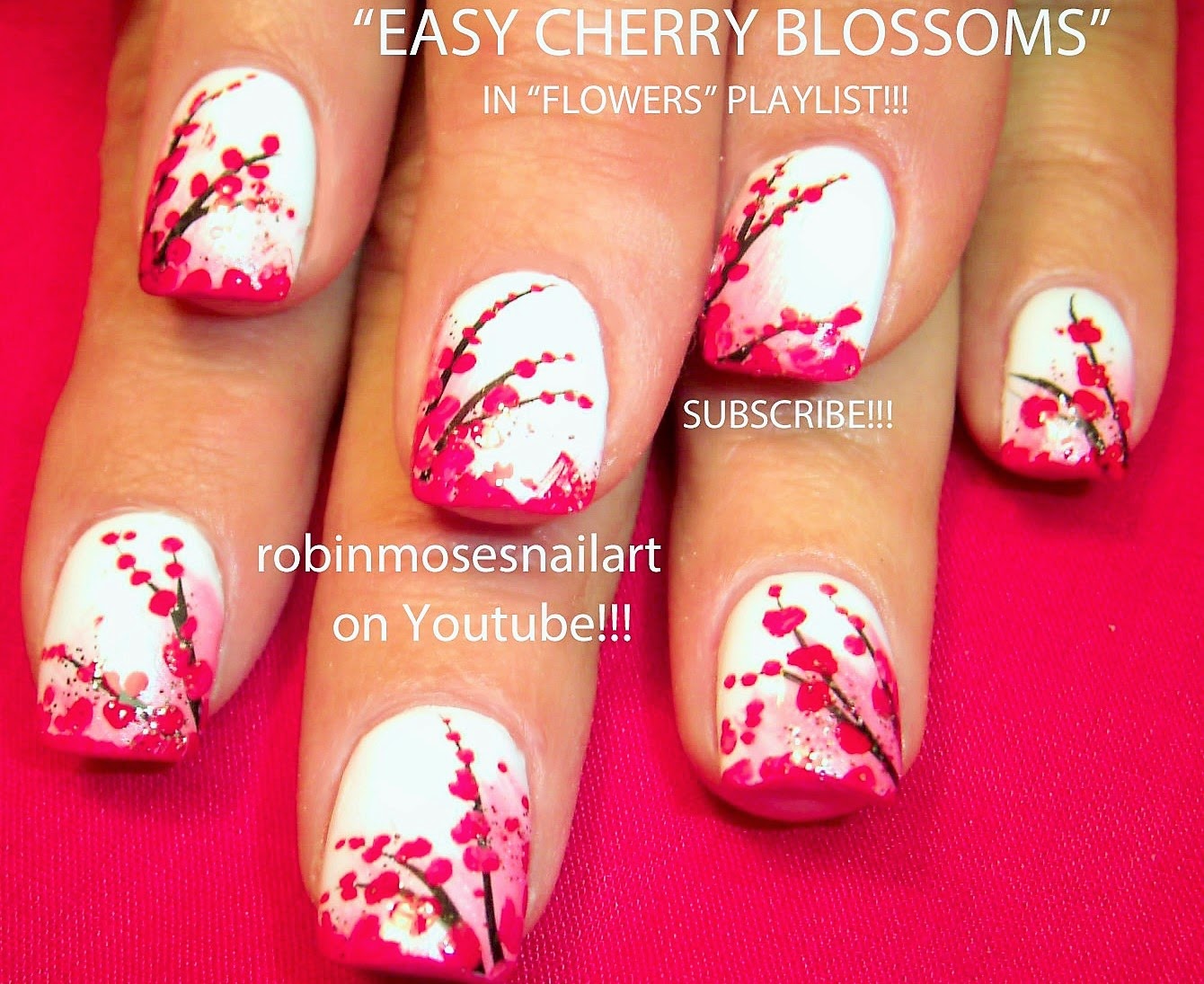 Cherry Blossom Nail Art