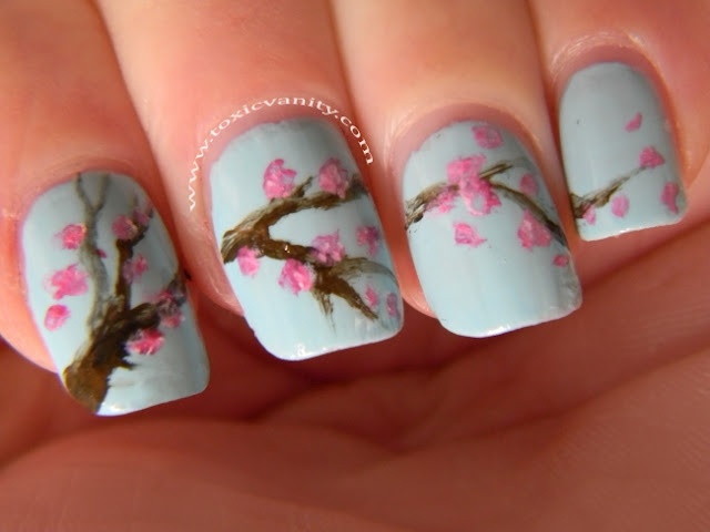 Cherry Blossom Tree Nails
