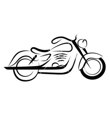 Chopper Motorcycle Clip Art Vector