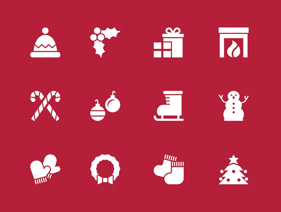 Christmas Holiday Icons Free