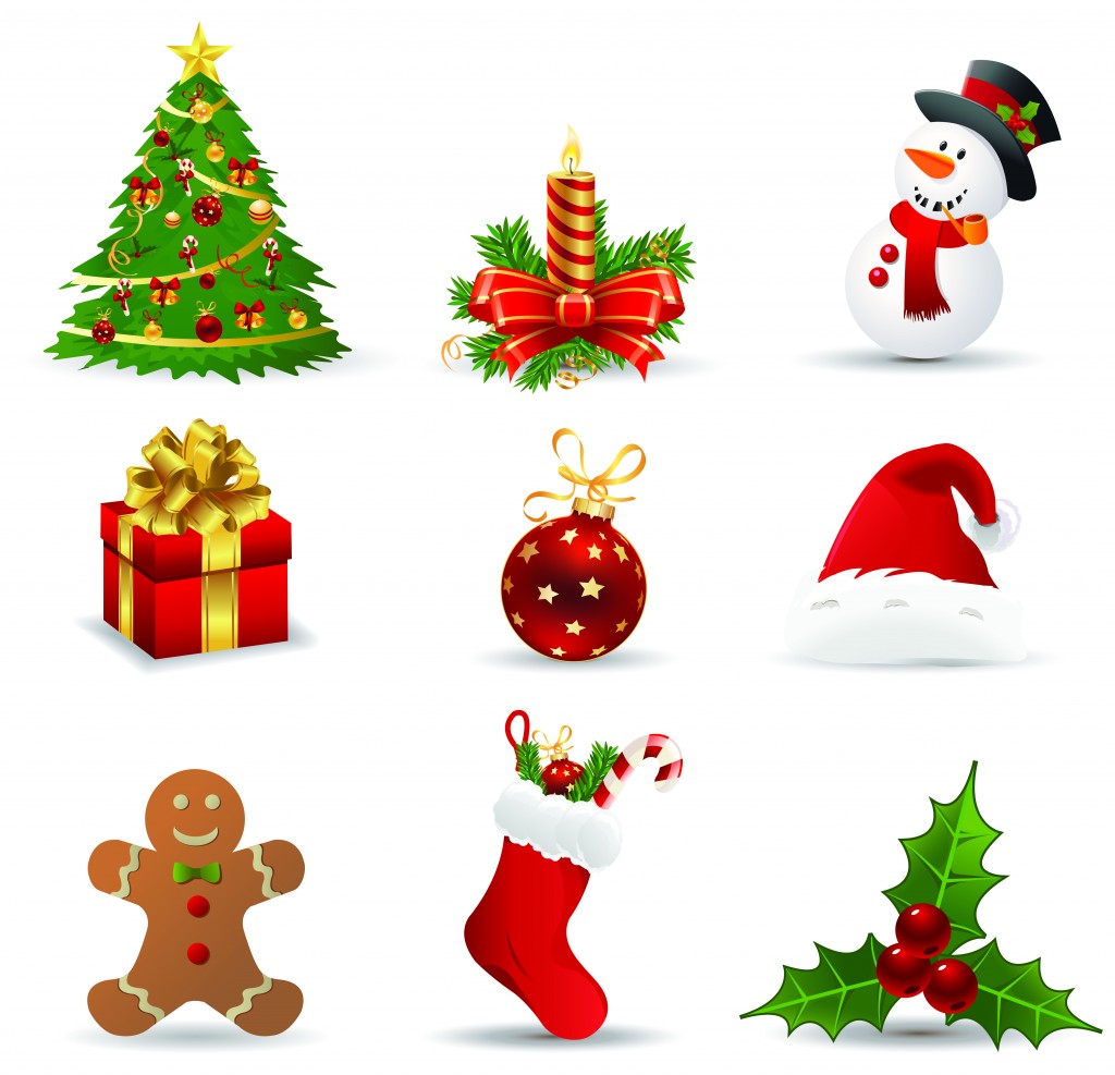Christmas Icons Clip Art